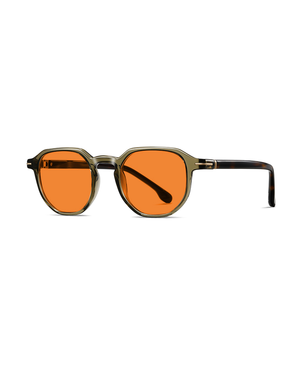 Blue light glasses, Gray frame, Orange lenses
