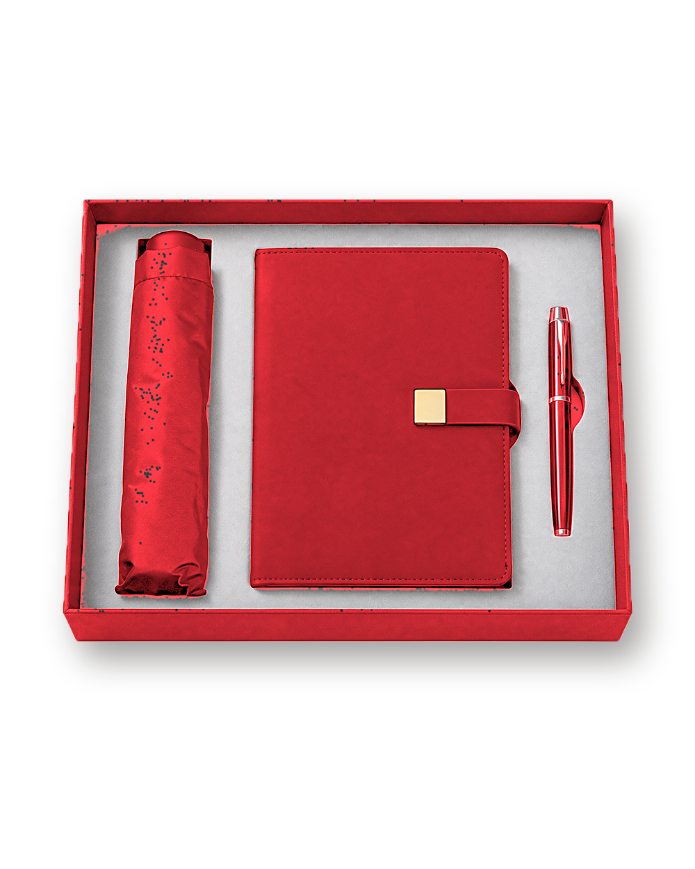 Corporate gift set, Umbrella set, Red