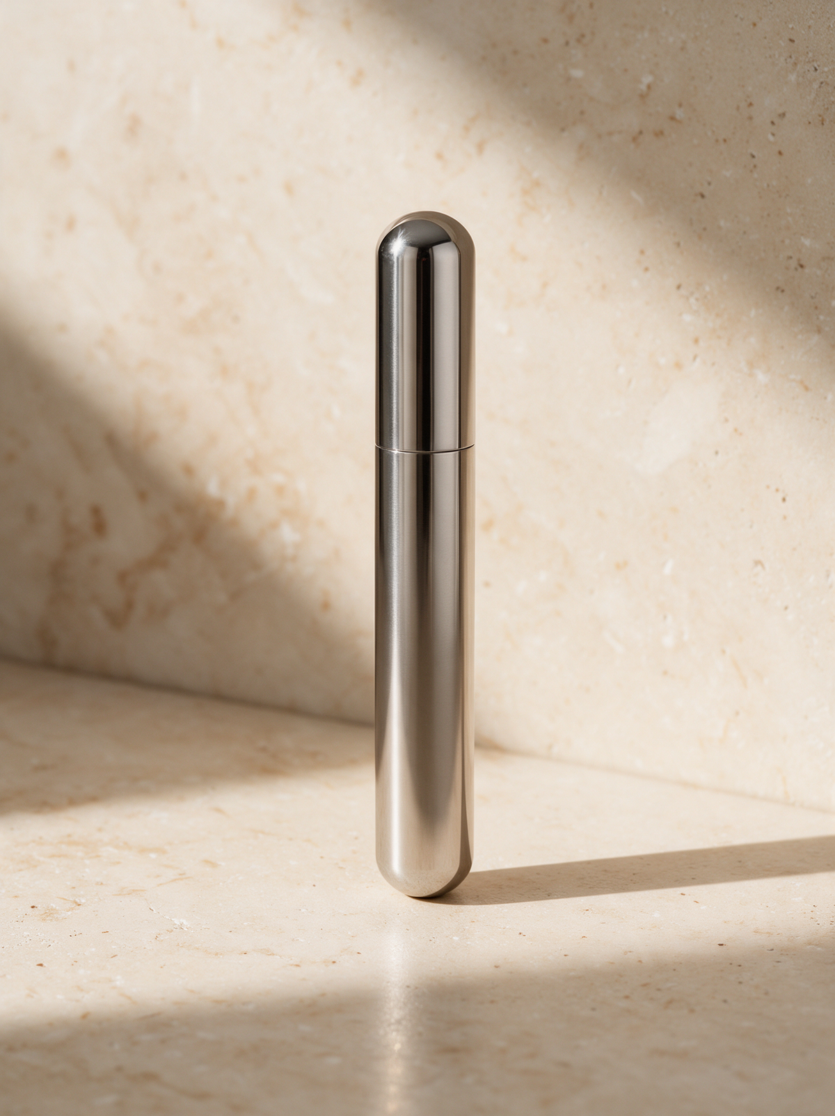 The Cigar Tube in a warm stone setting