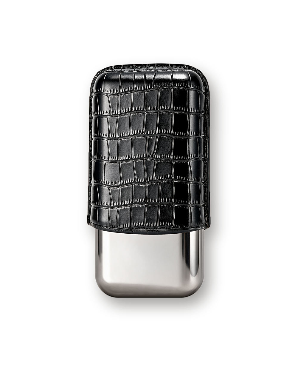 Cigar case, Black Scale leather