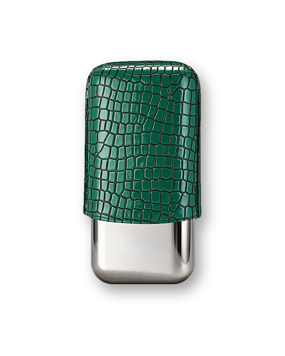 Cigar case, Emerald Scale leather