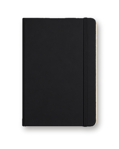 A5 hardcover notebook, Black