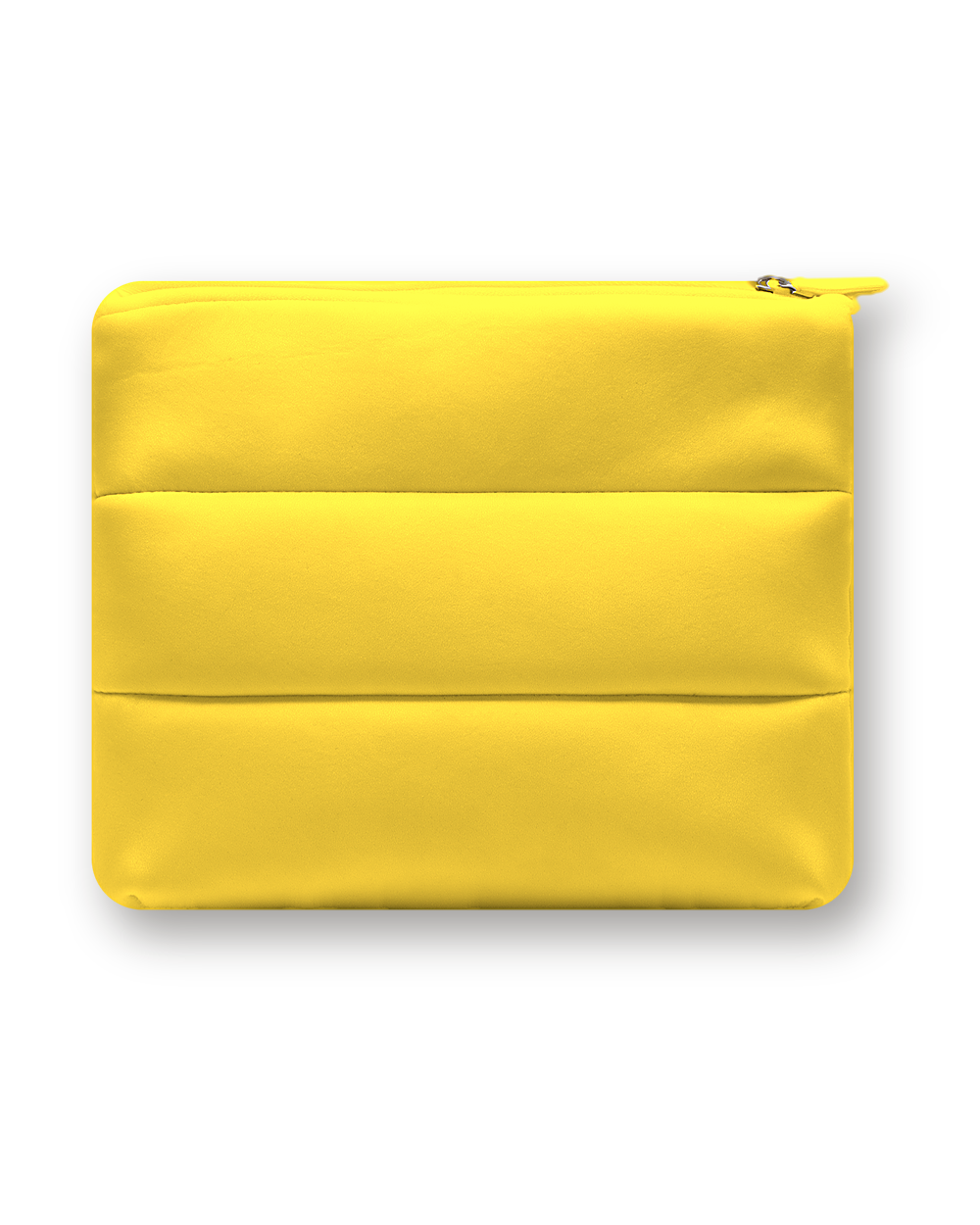 Padded cosmetic pouch, Yellow