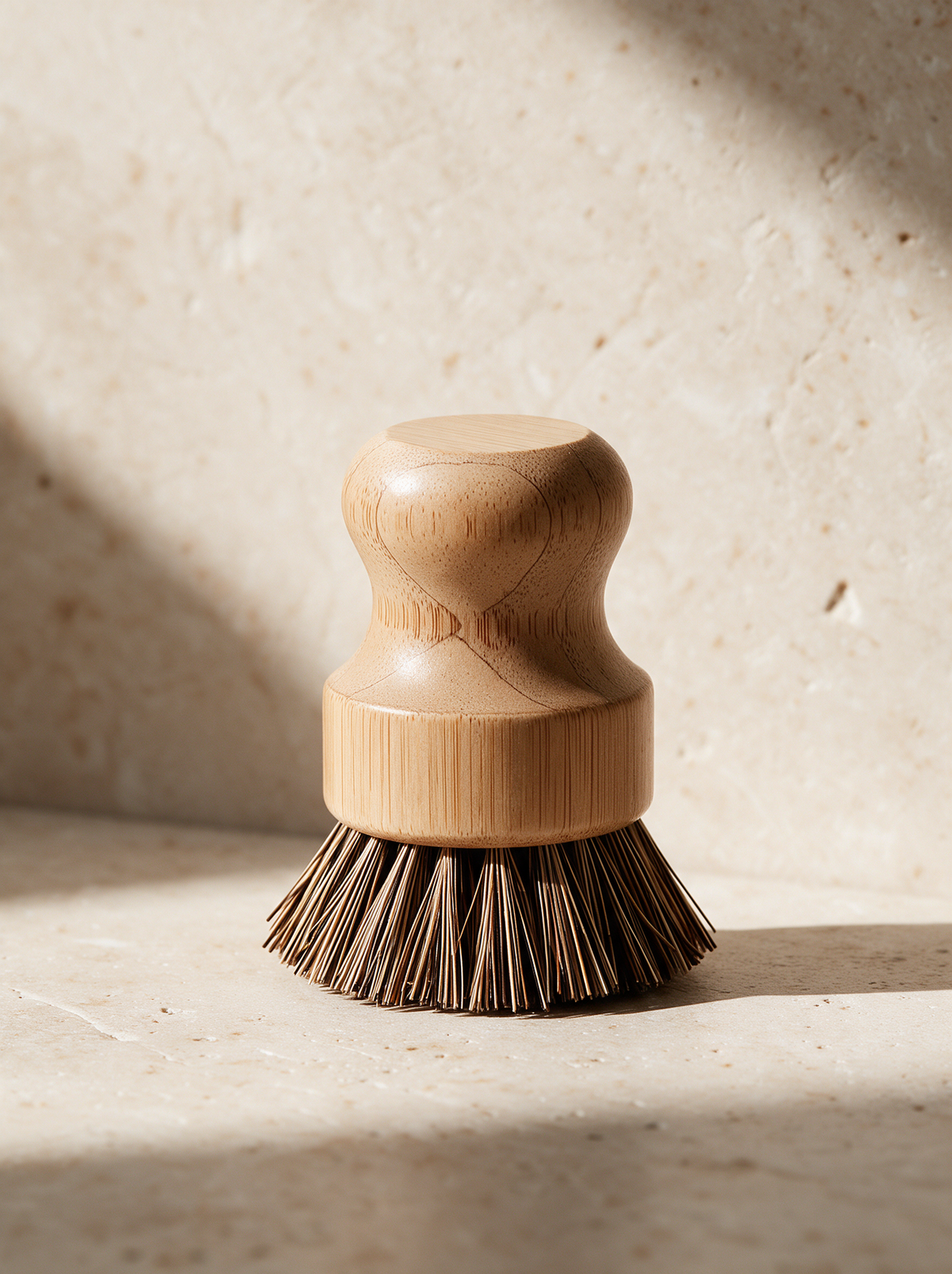 The Dish Brush in a warm stone setting