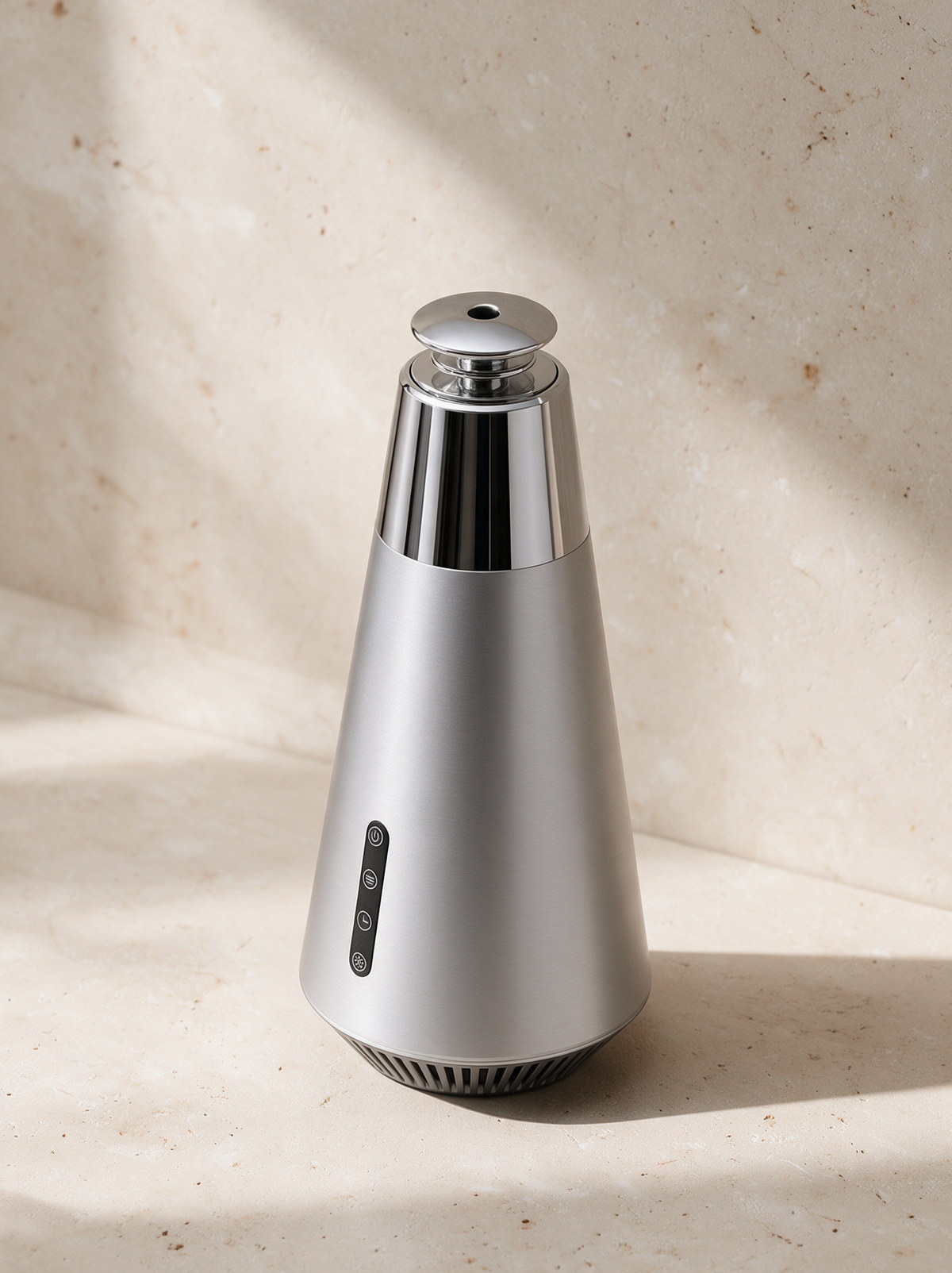 Diffuser, Silver, on warm stone