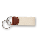 Needlepoint key fob, Cream