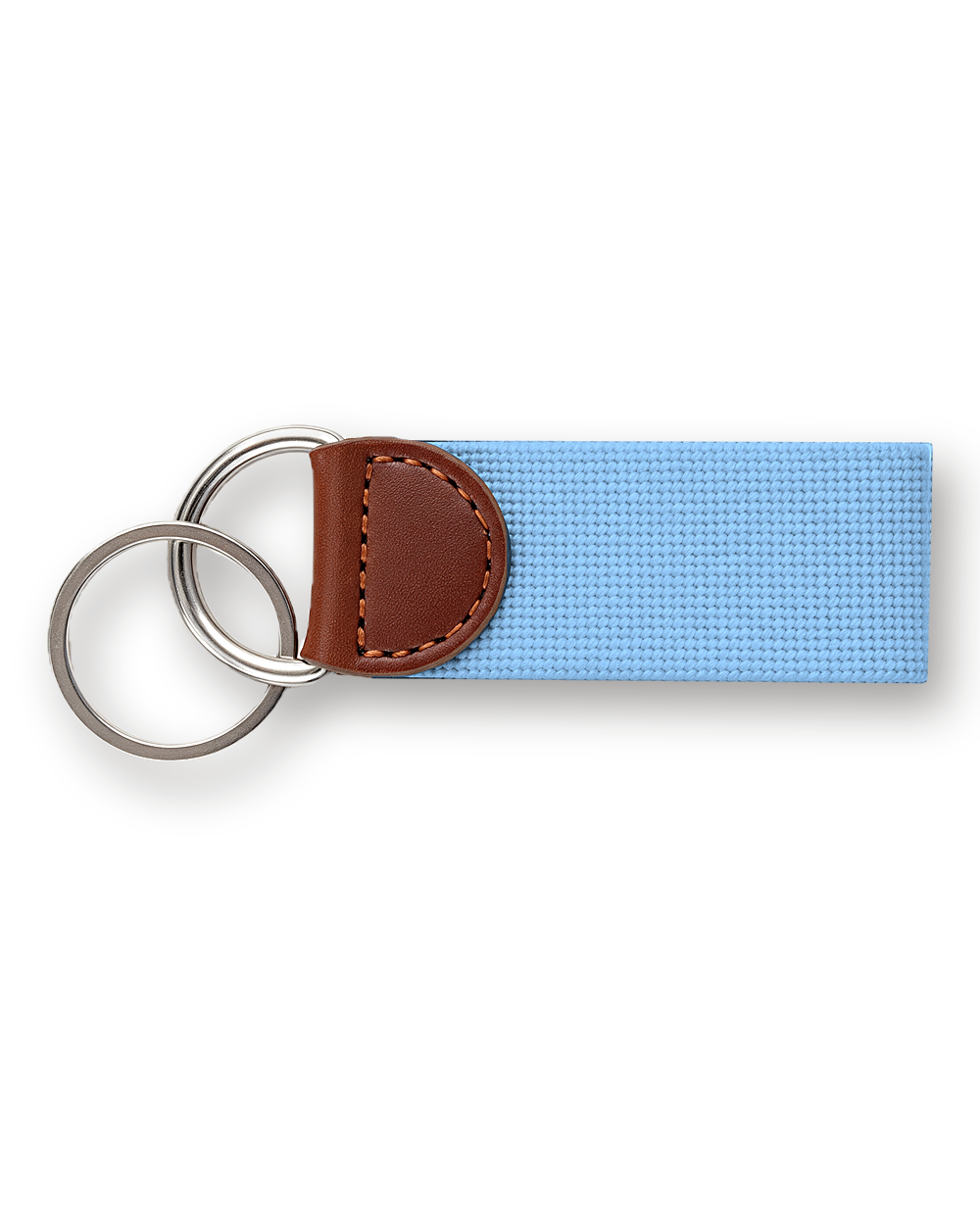 Needlepoint key fob, Light Blue