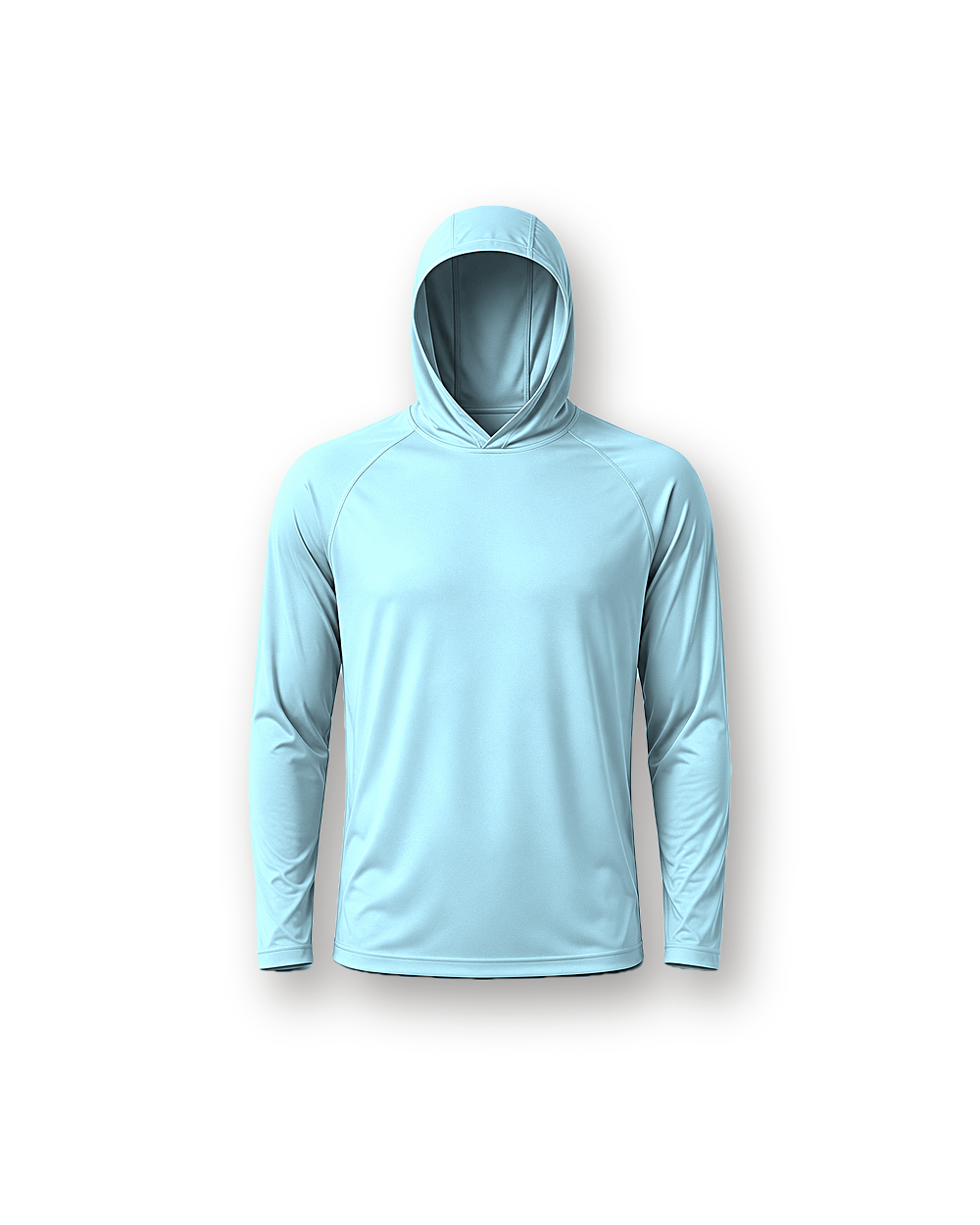 Fishing hoodie, Aqua