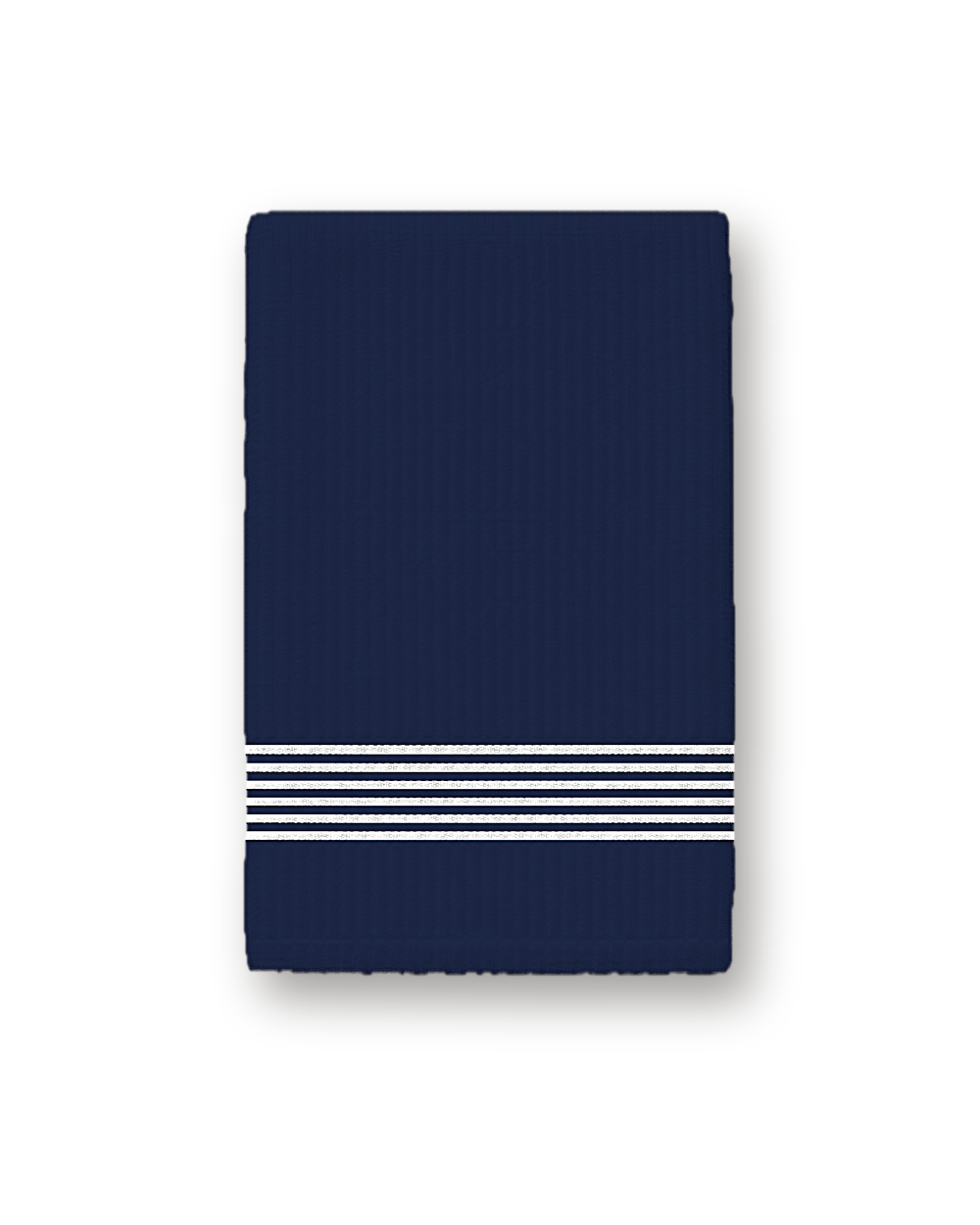 Golf towel, Navy / White Stripe