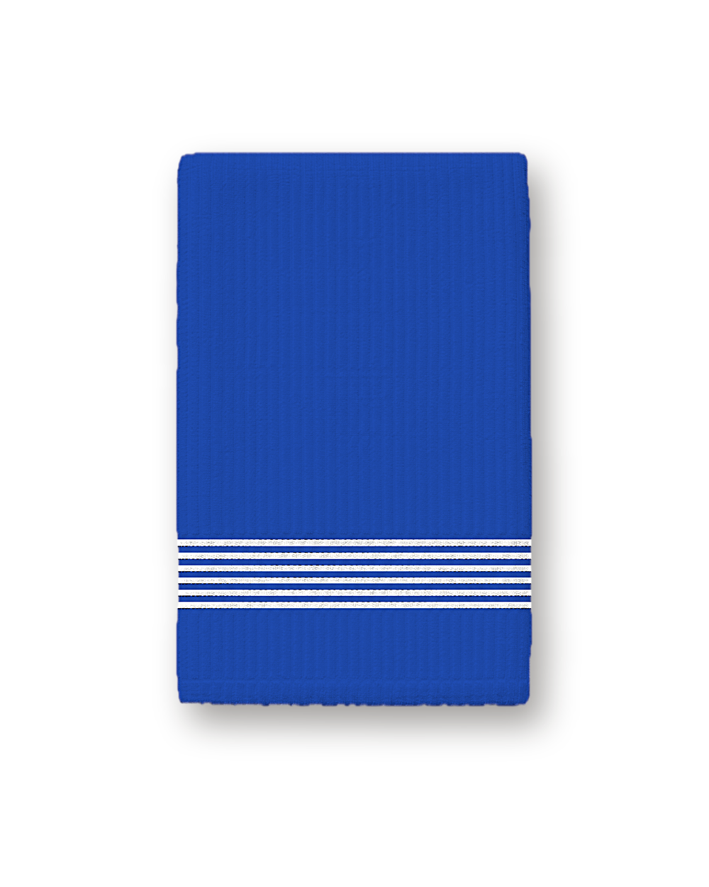 Golf towel, Royal Blue / White Stripe