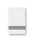 Golf towel, White / Black Stripe