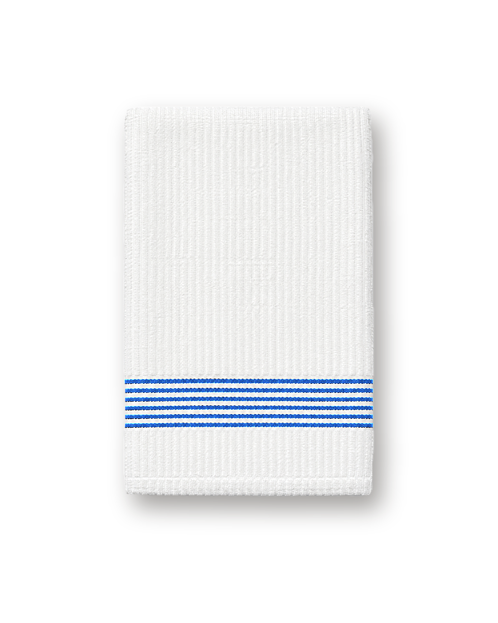 Golf towel, White / Blue Stripe