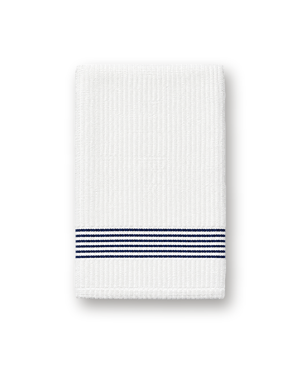 Golf towel, White / Navy Stripe