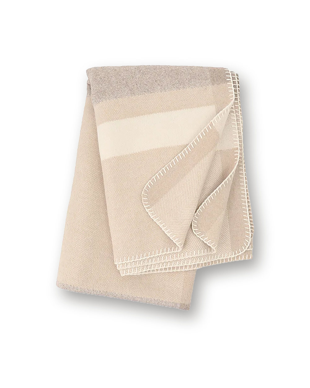 Luxury blanket, Beige Stripe