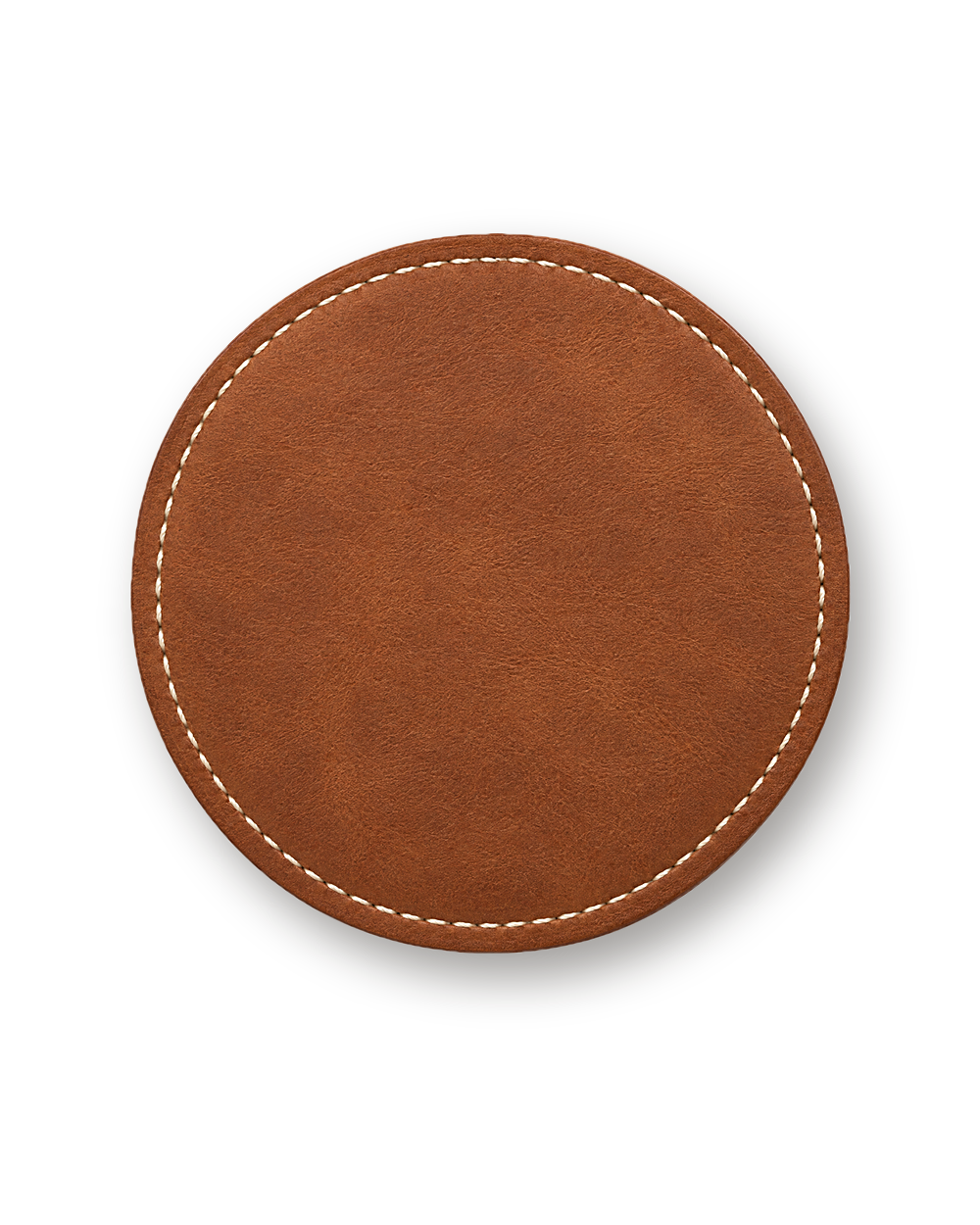 Leather coaster, Saddle Brown
