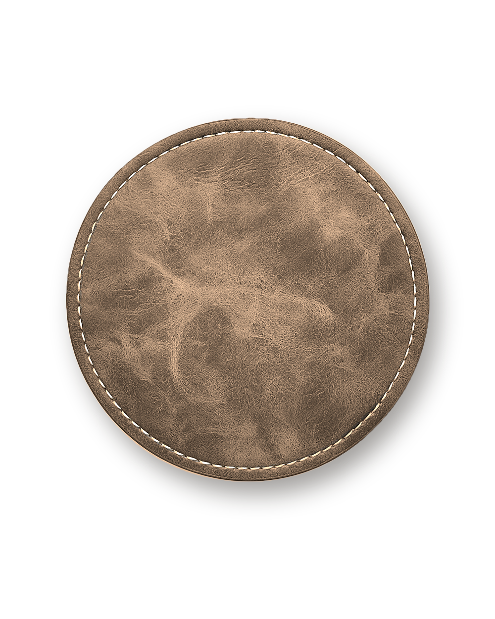 Leather coaster, Vintage Grey