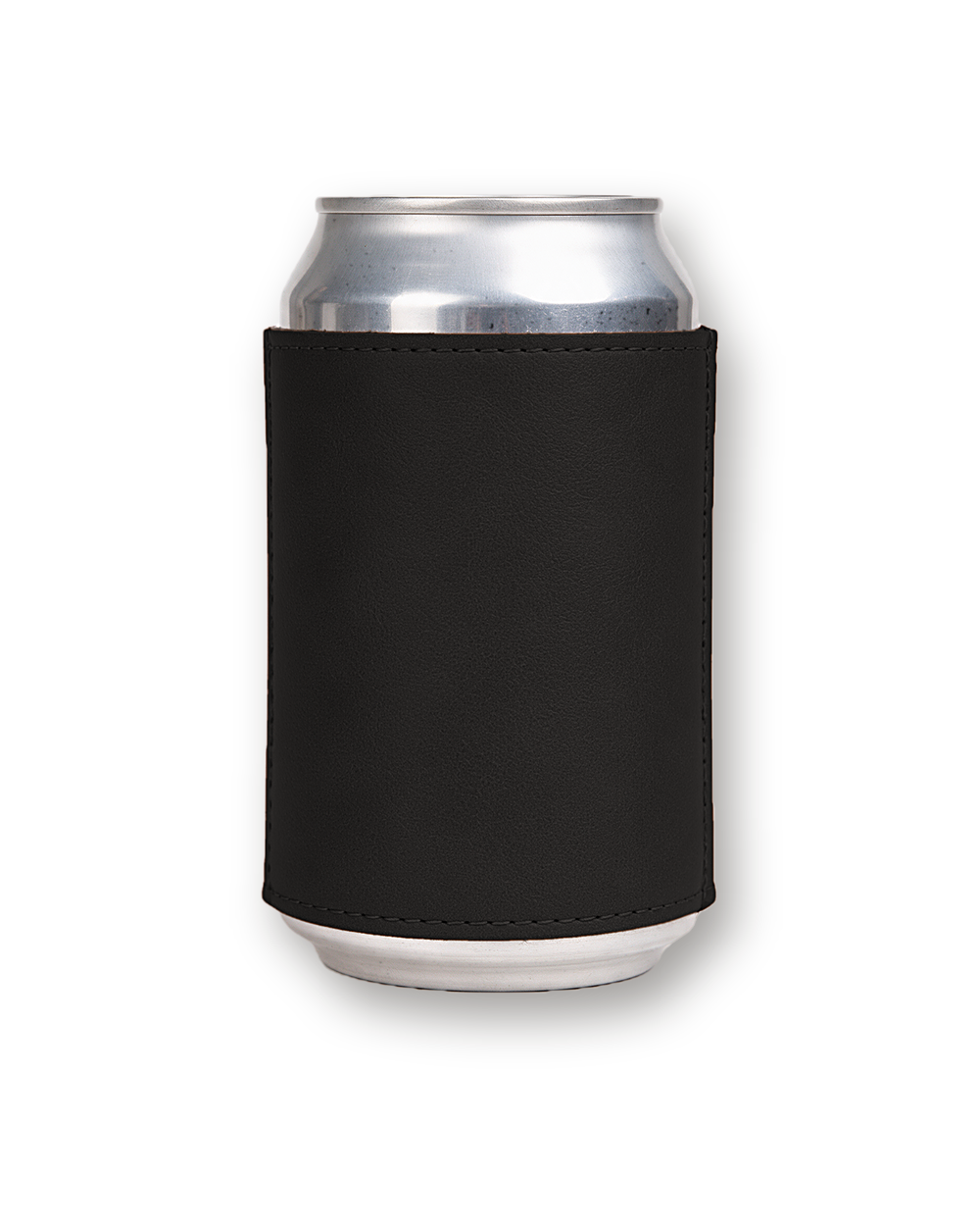 Leather koozie, Black