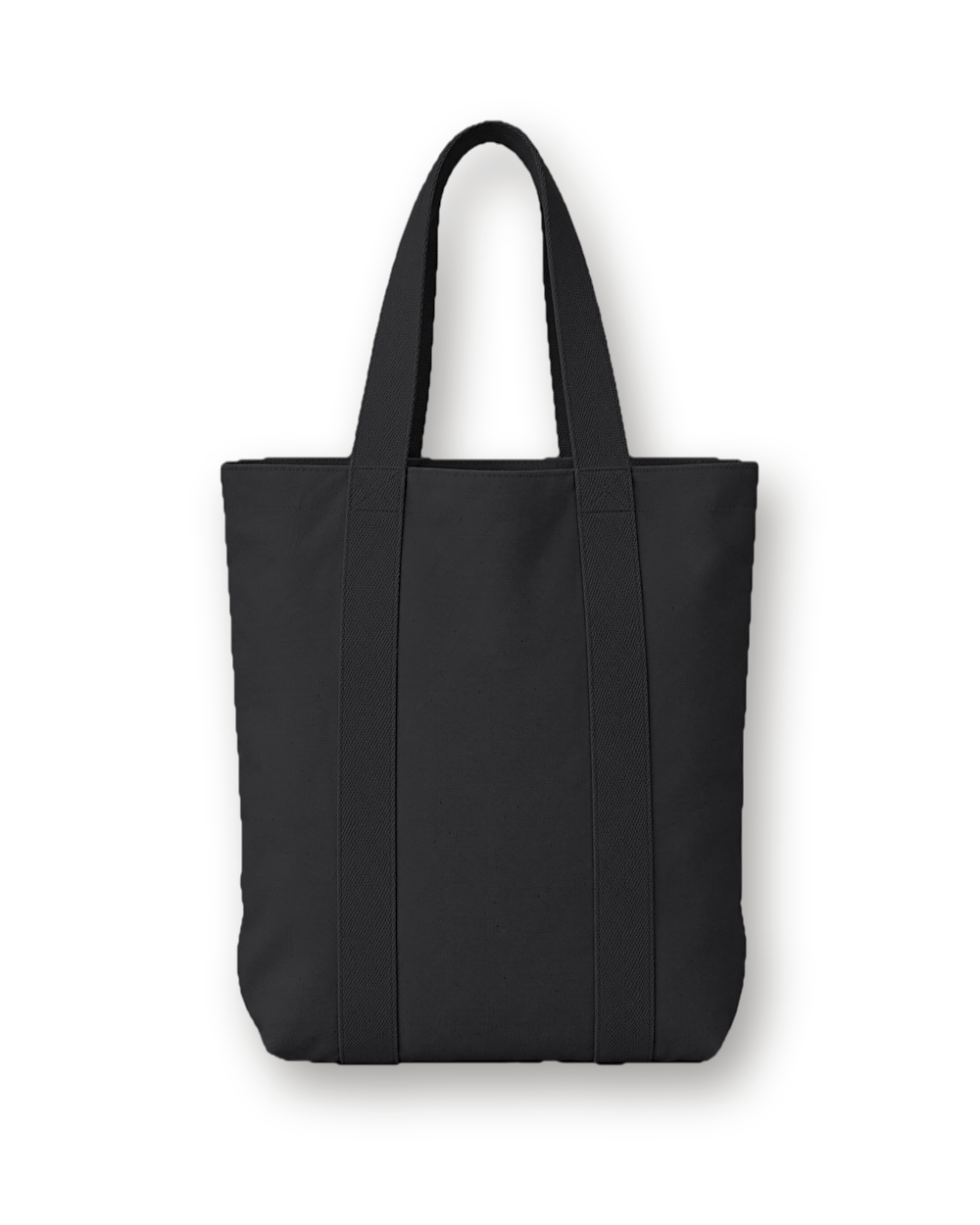 Canvas strap tote, Black