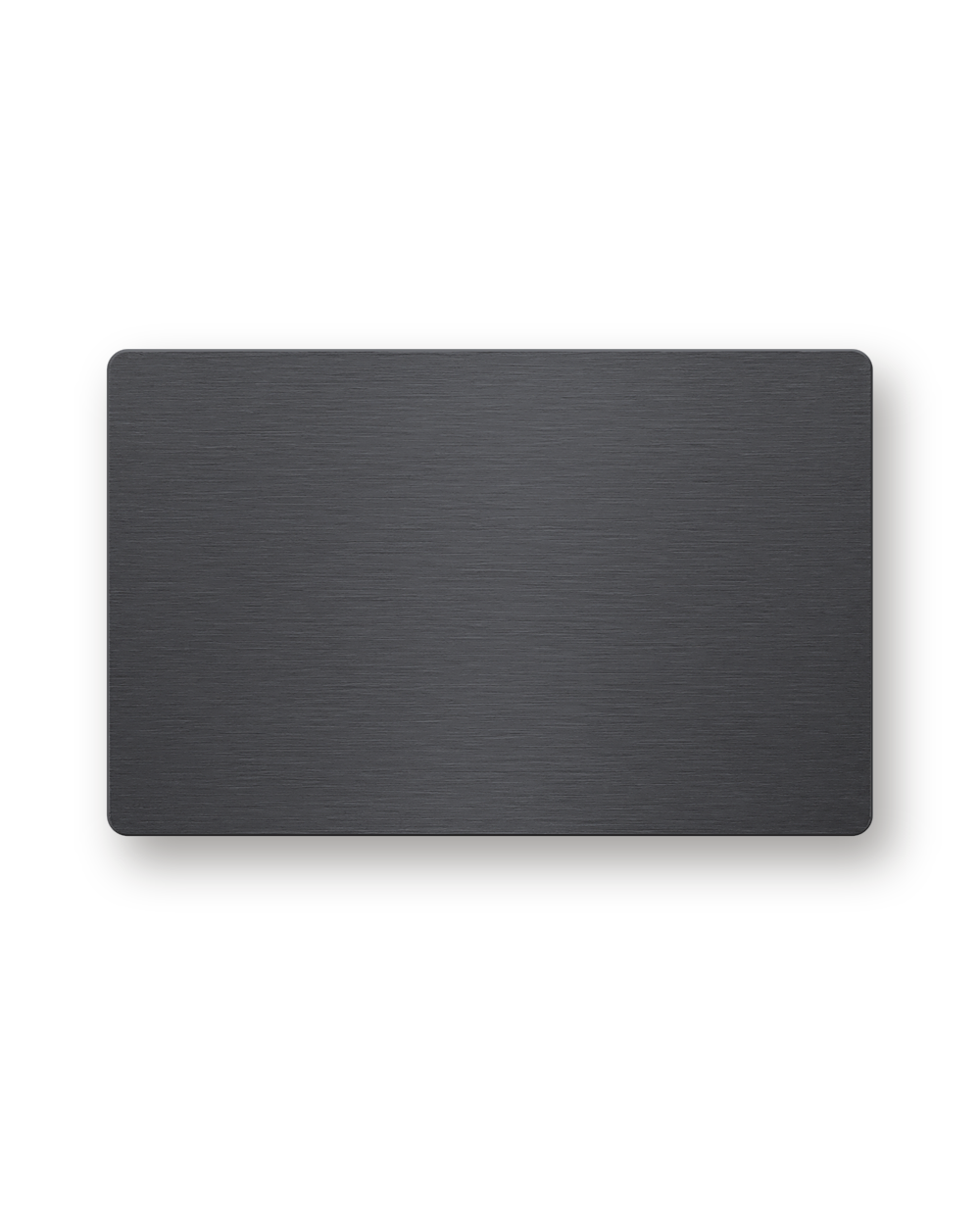 Metal business card, Brushed, Black