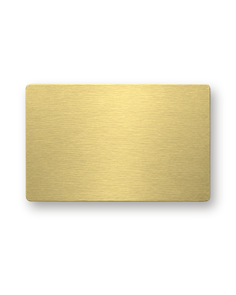 Metal business card, Brushed, Gold