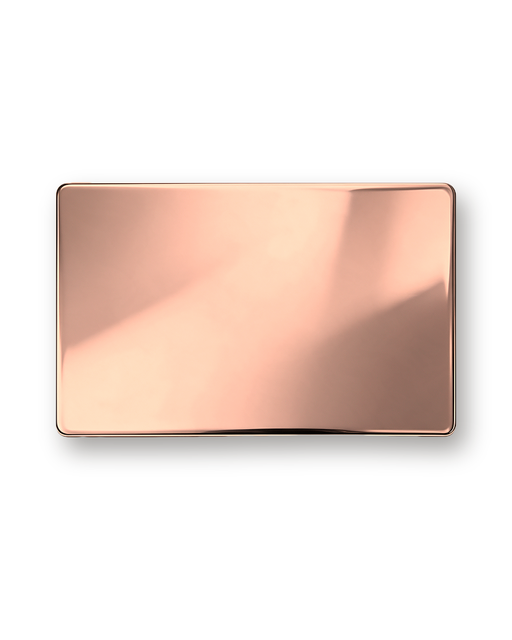 Metal business card, Mirror, Copper