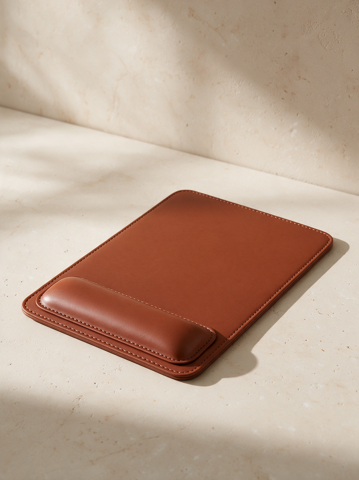 The Mouse Pad in a warm stone setting