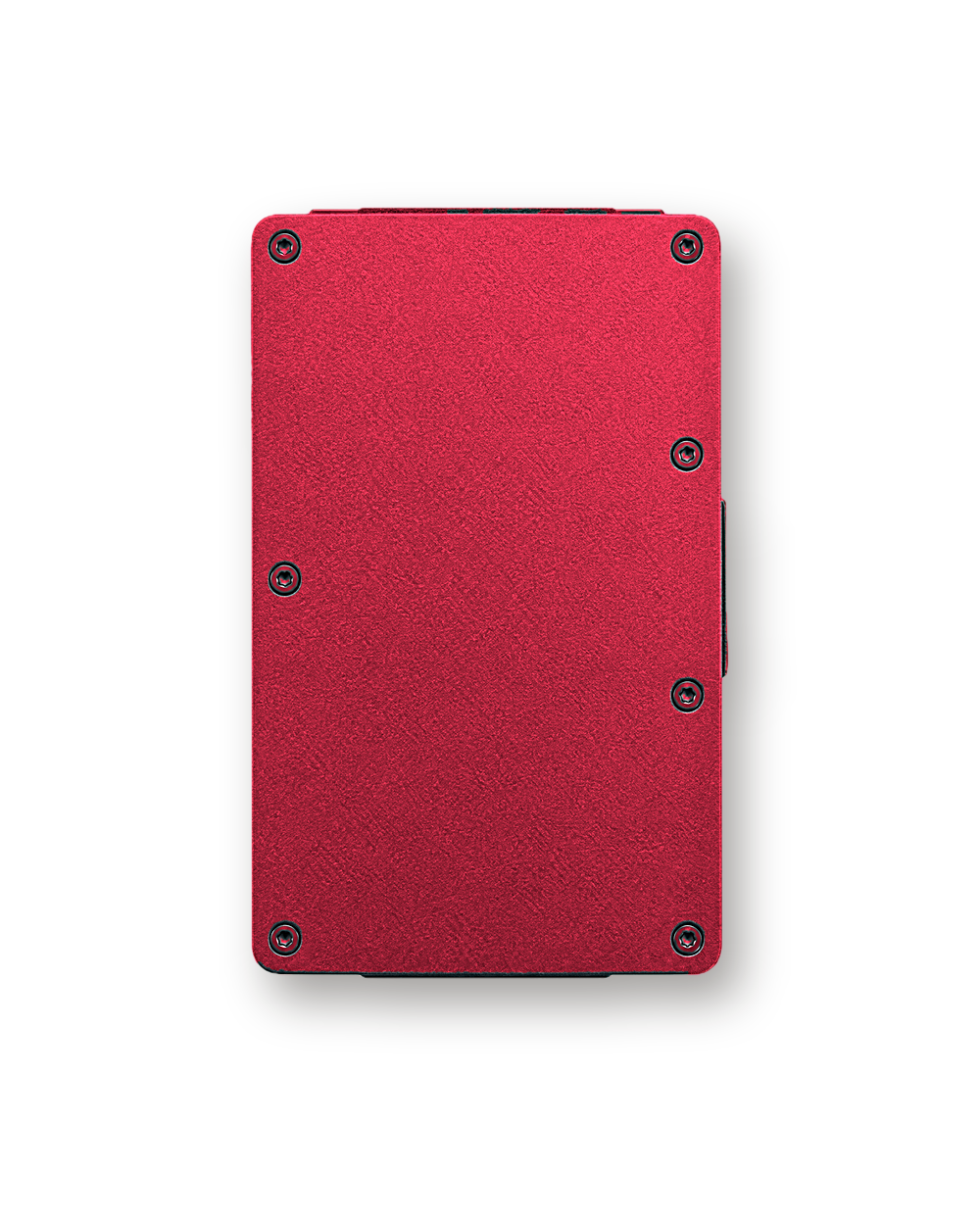 Metal wallet, Aluminum, Deep Red