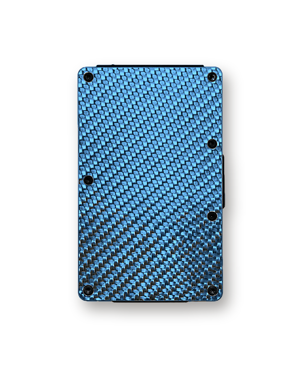 Metal wallet, Carbon Fiber, Blue