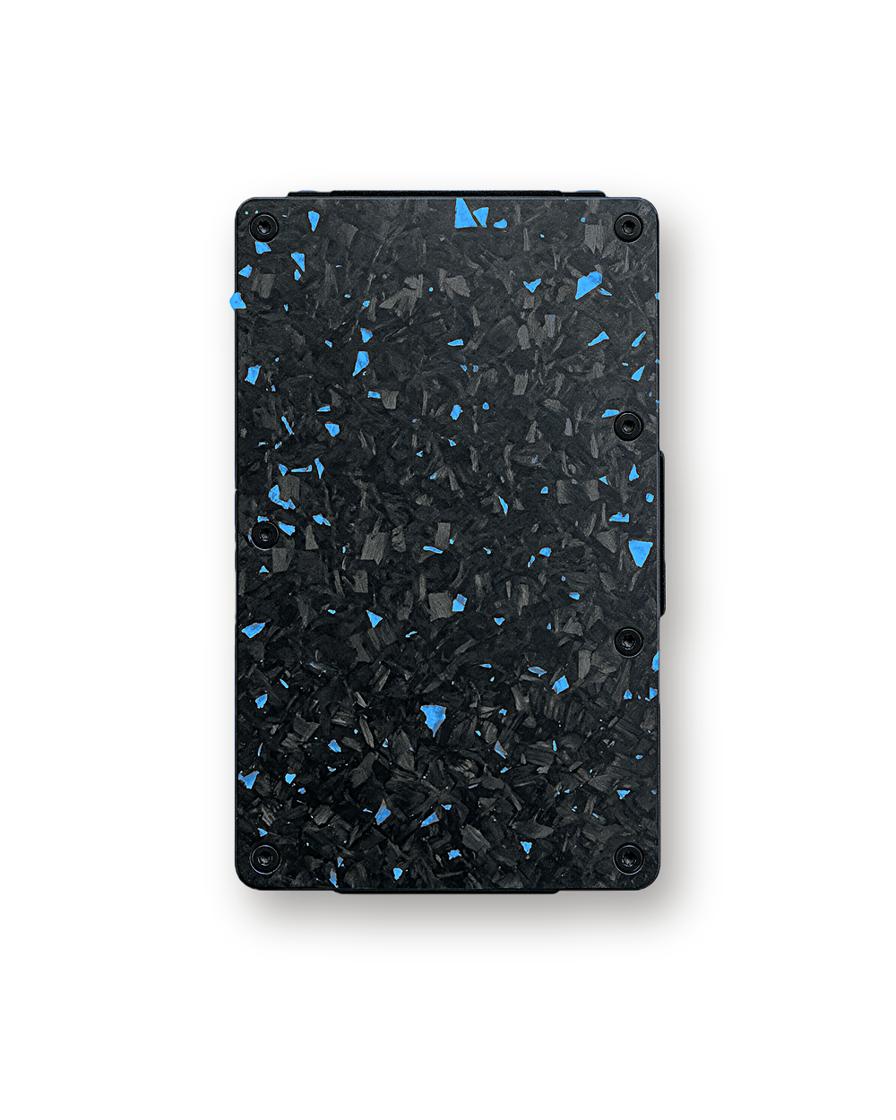 Metal wallet, Forged, Blue