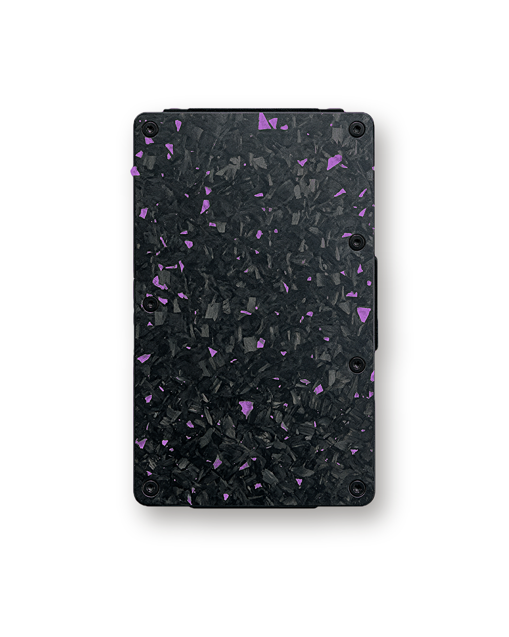 Metal wallet, Forged, Purple