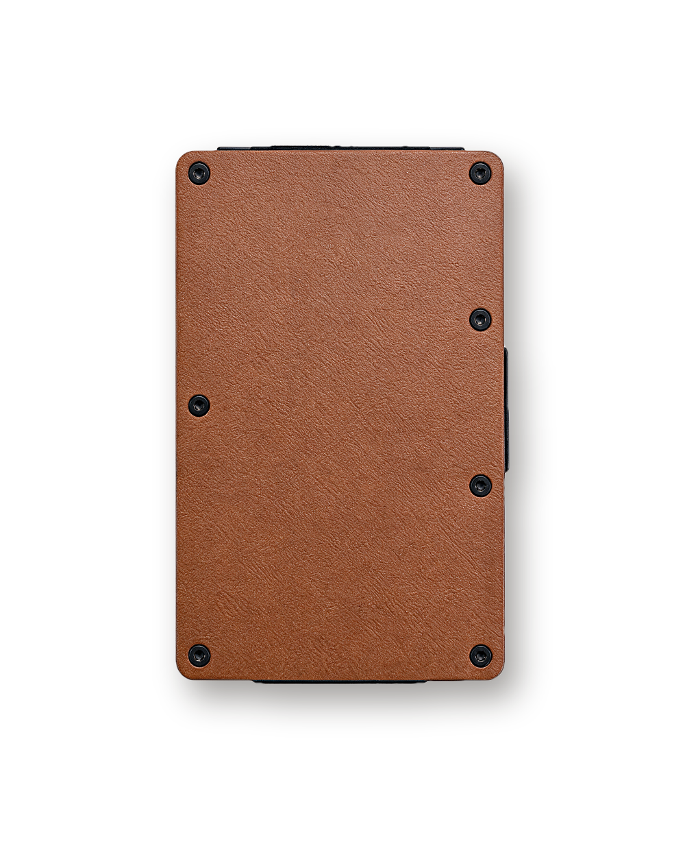 Metal wallet, PU, Brown