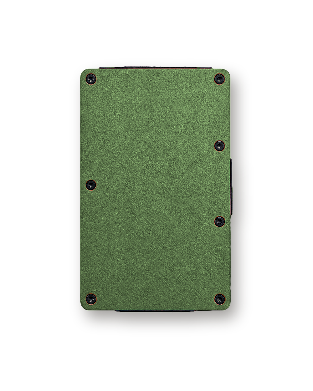 Metal wallet, PU, Green