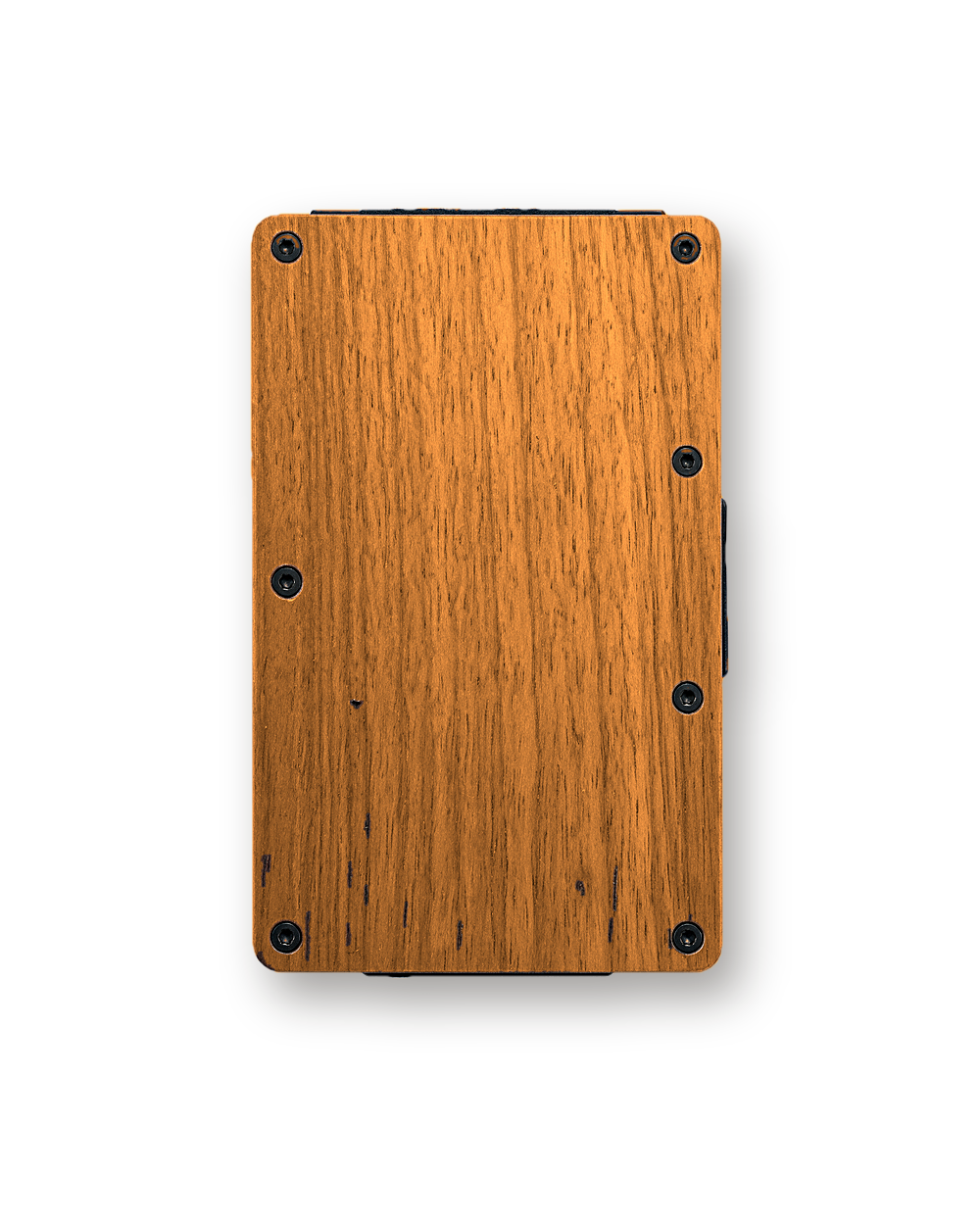 Metal wallet, Wood, Cherry