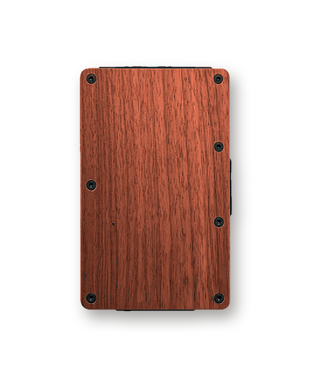 Metal wallet, Wood, Red Flower Pear