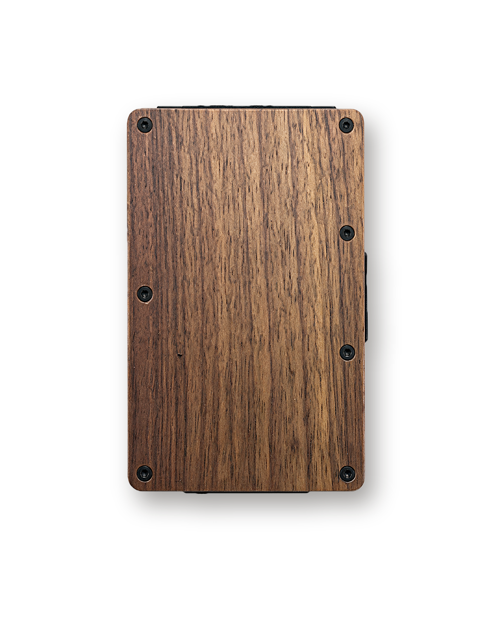Metal wallet, Wood, Walnut
