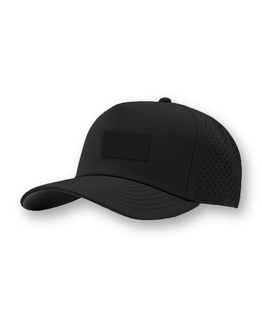 Performance cap, Black, rubber patch