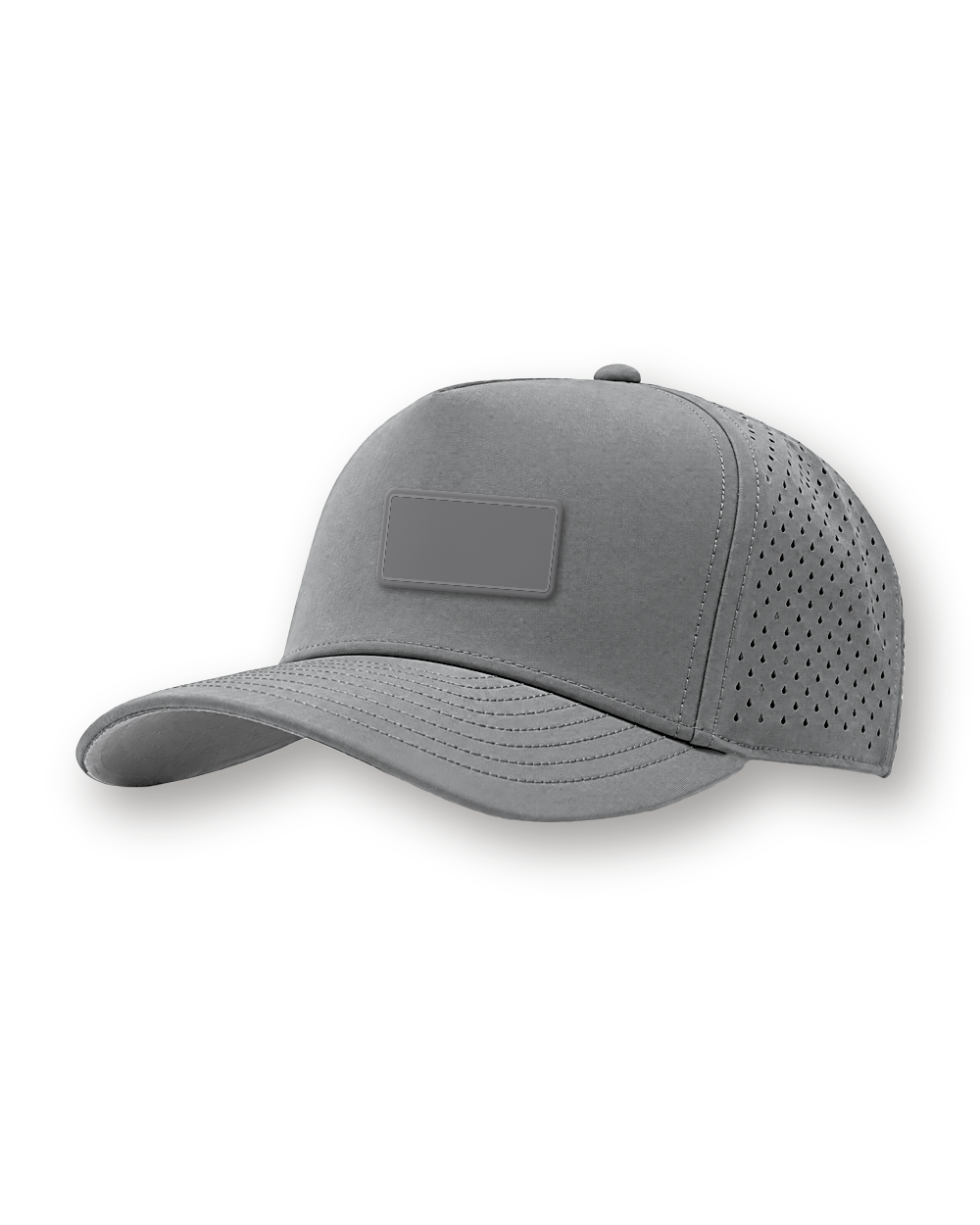 Performance cap, Grey, rubber patch