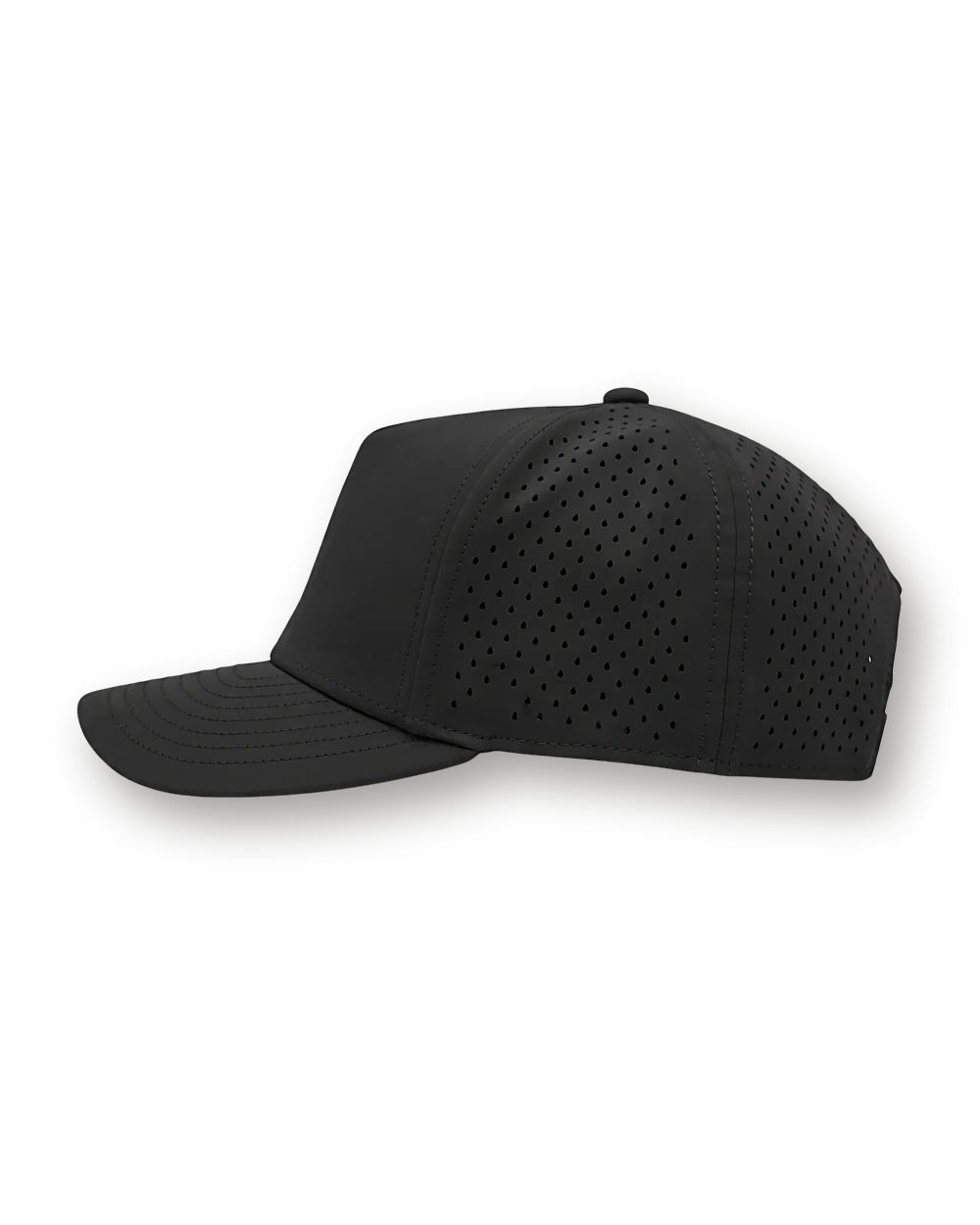 The Performance Cap in black, side view