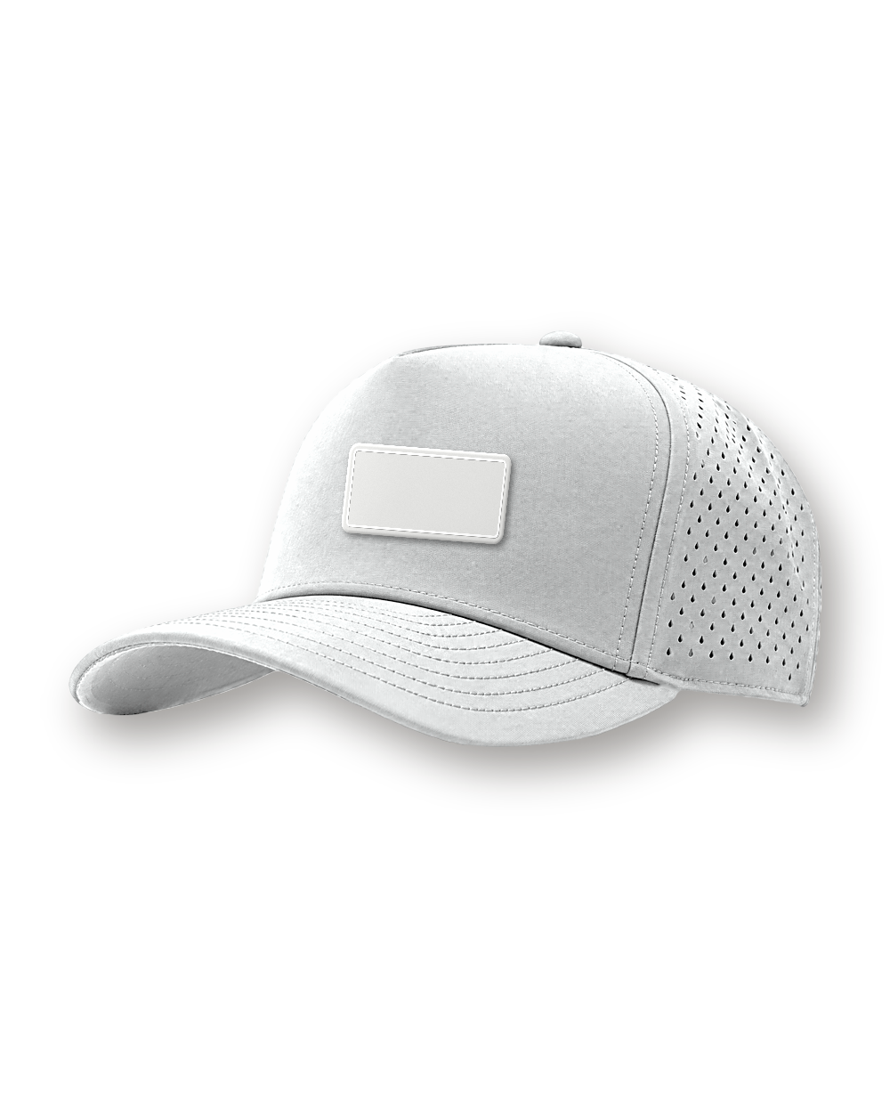 Performance cap, White, rubber patch