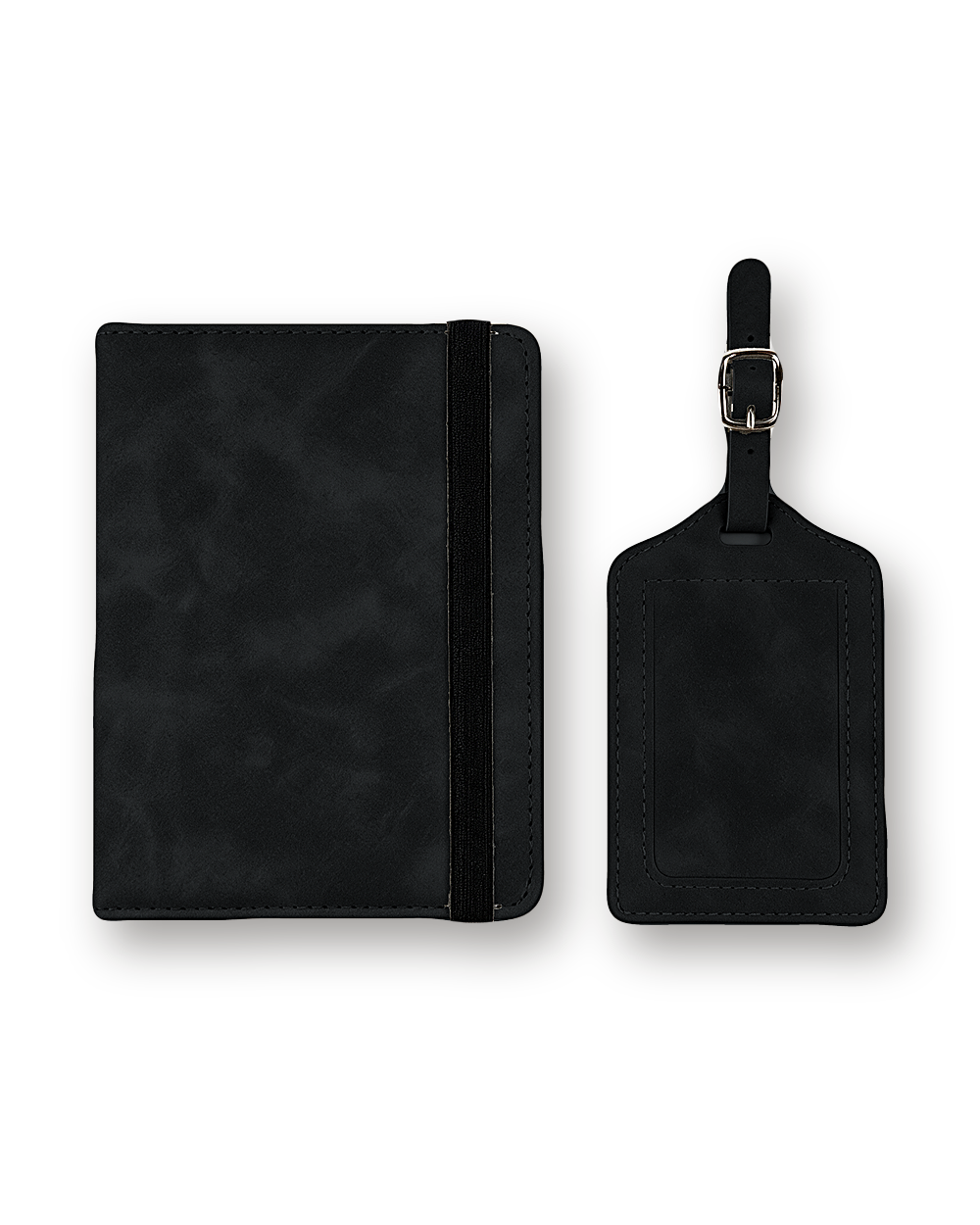 Passport holder and luggage tag, Black