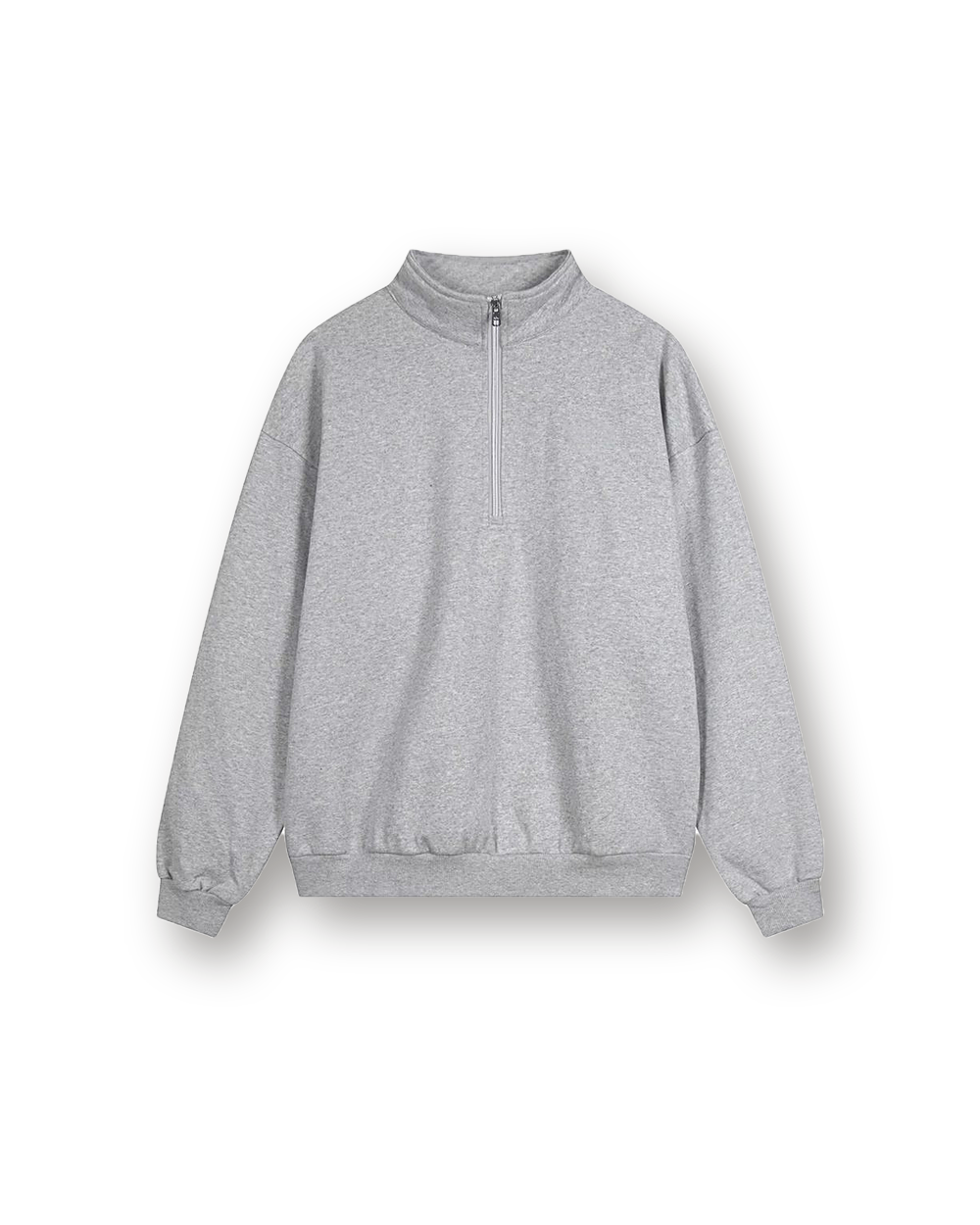 Quarter zip, Heather Gray