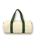 Canvas travel bag, Natural / Green