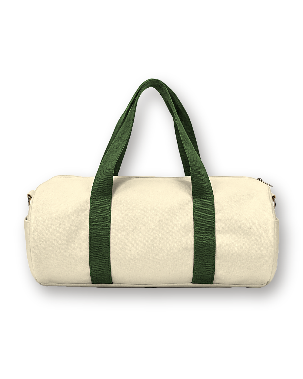 Canvas travel bag, Natural / Green