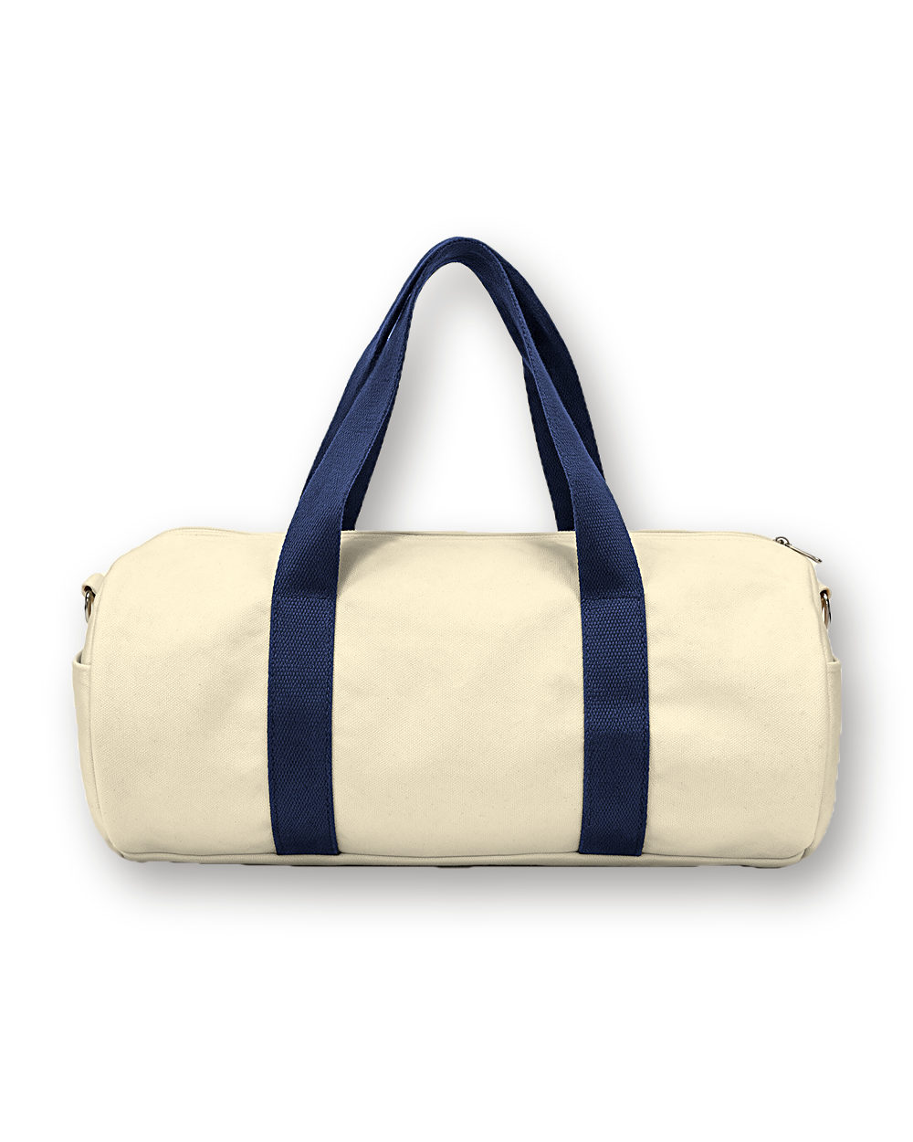 Canvas travel bag, Natural / Navy