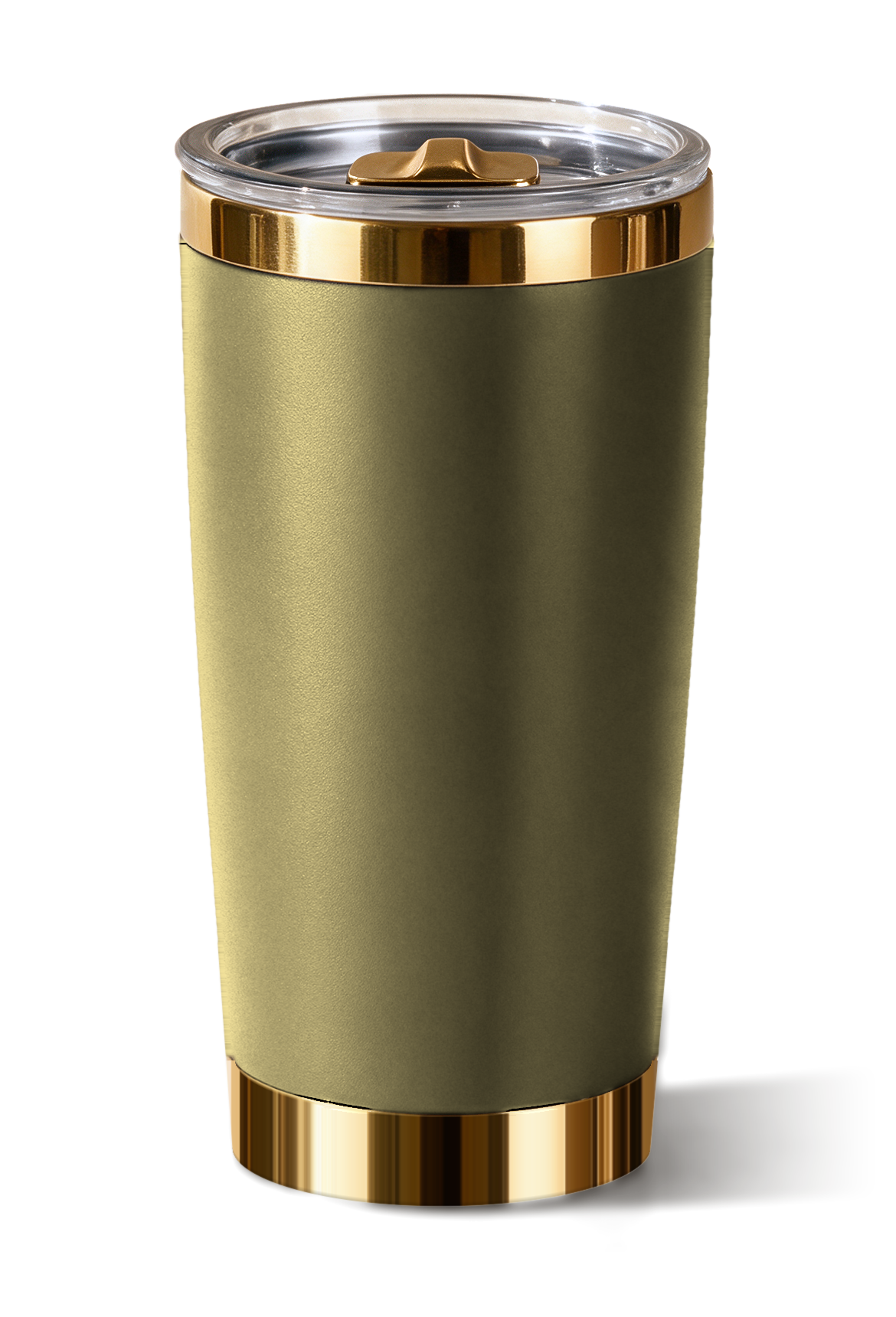 20 oz tumbler, Champagne with polished gold trim