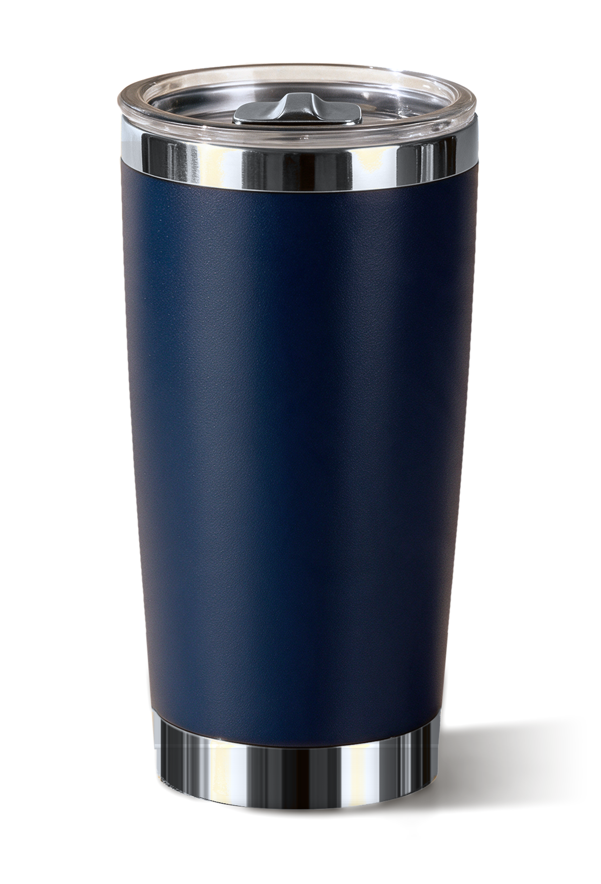 20 oz tumbler, Navy with polished silver trim