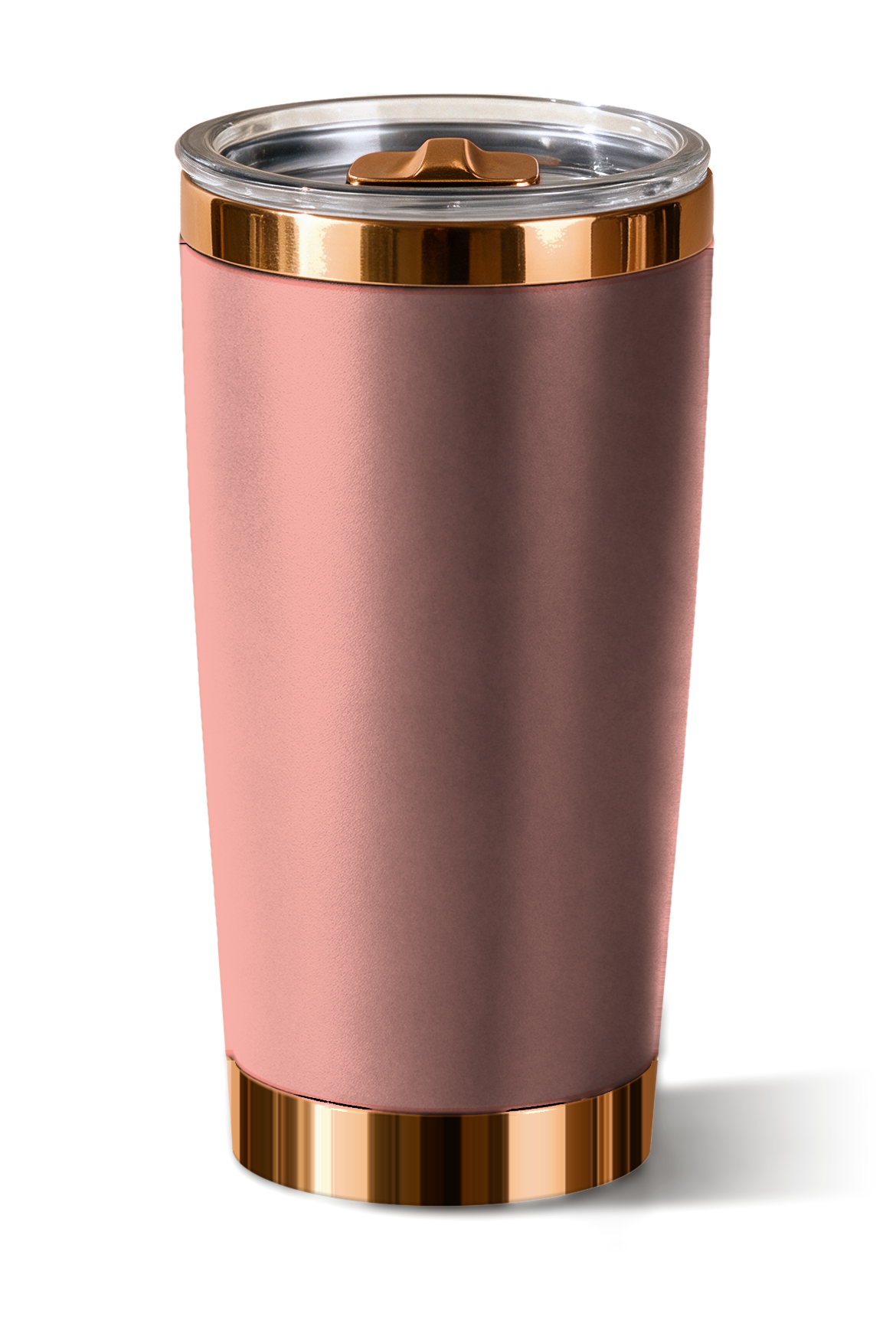 20 oz tumbler, Rose with polished bronze trim