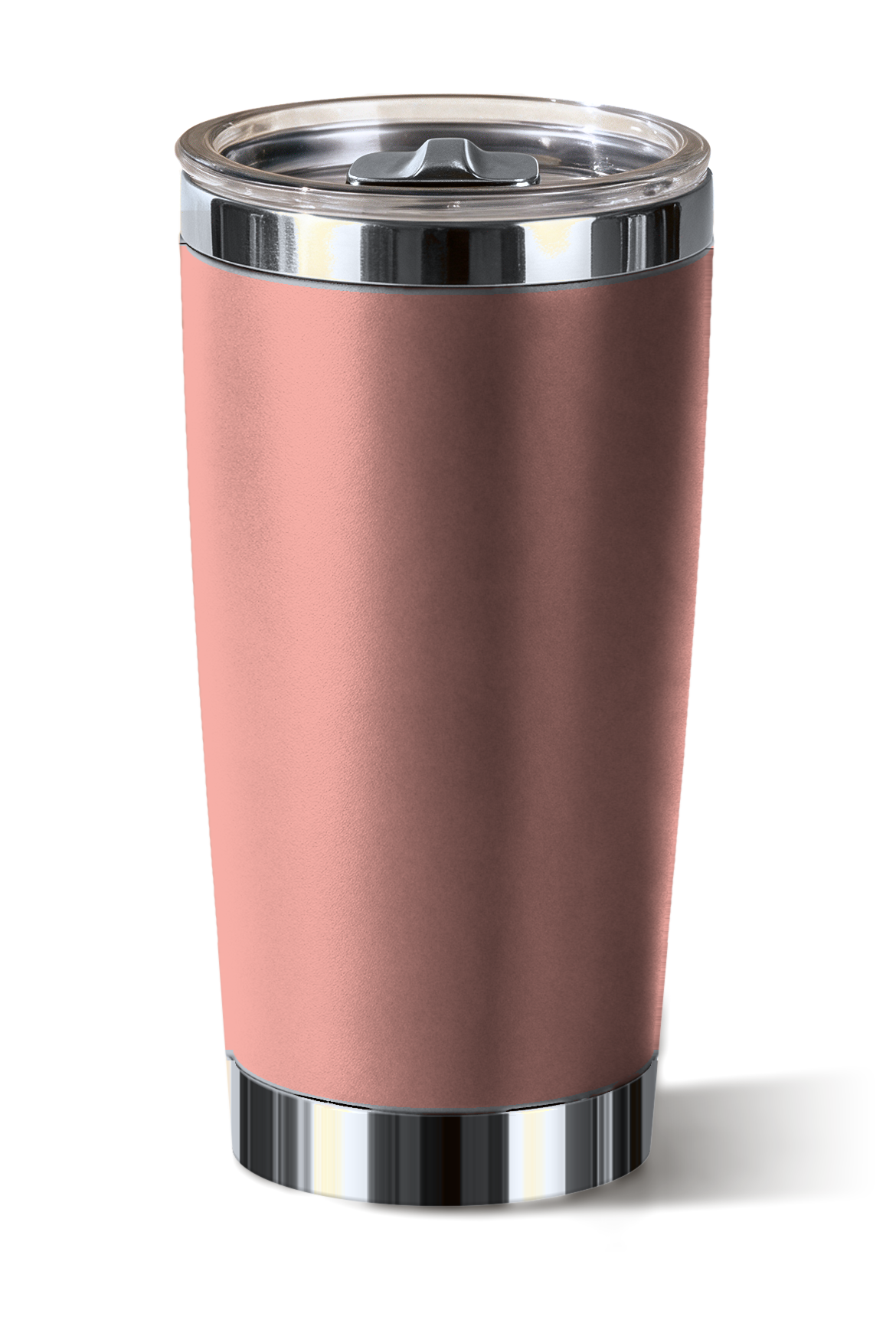 20 oz tumbler, Rose with polished silver trim