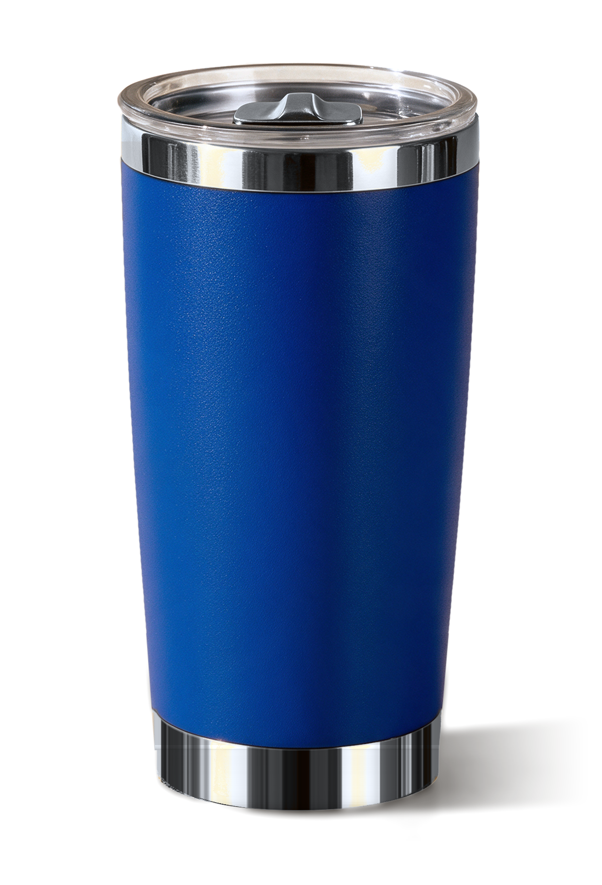 20 oz tumbler, Royal Blue with polished silver trim