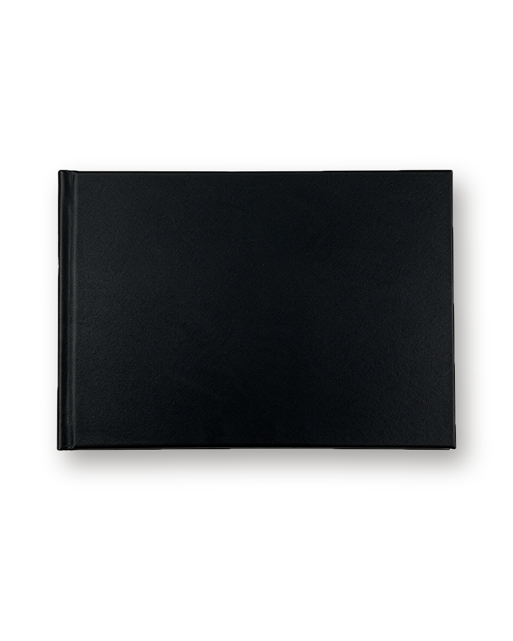 Video brochure, closed, black soft-touch cover